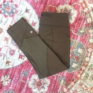 Lululemon Pace Rival Crop *22” - Olive Dark Green